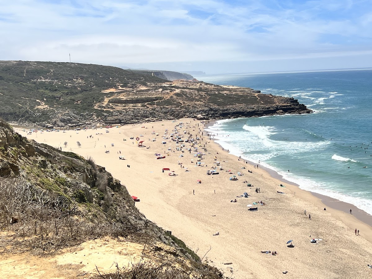 Foz do Lizandro beach and Atlantic surf near Ericeira.