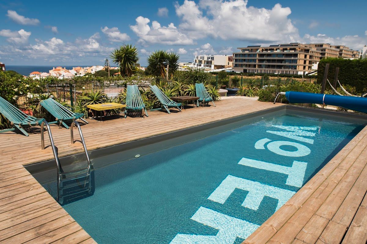WOT Ericeira Surf Social hostel with pool, skate ramp and social outdoor spaces